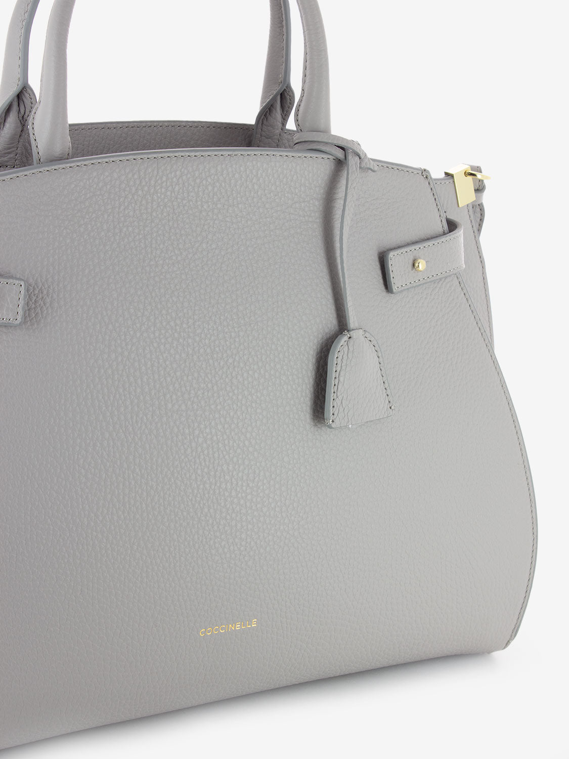 Handbag pelle grained light frey