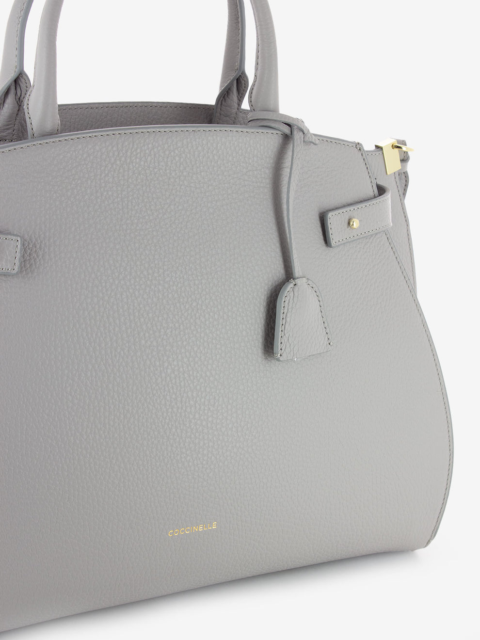 Handbag pelle grained light frey