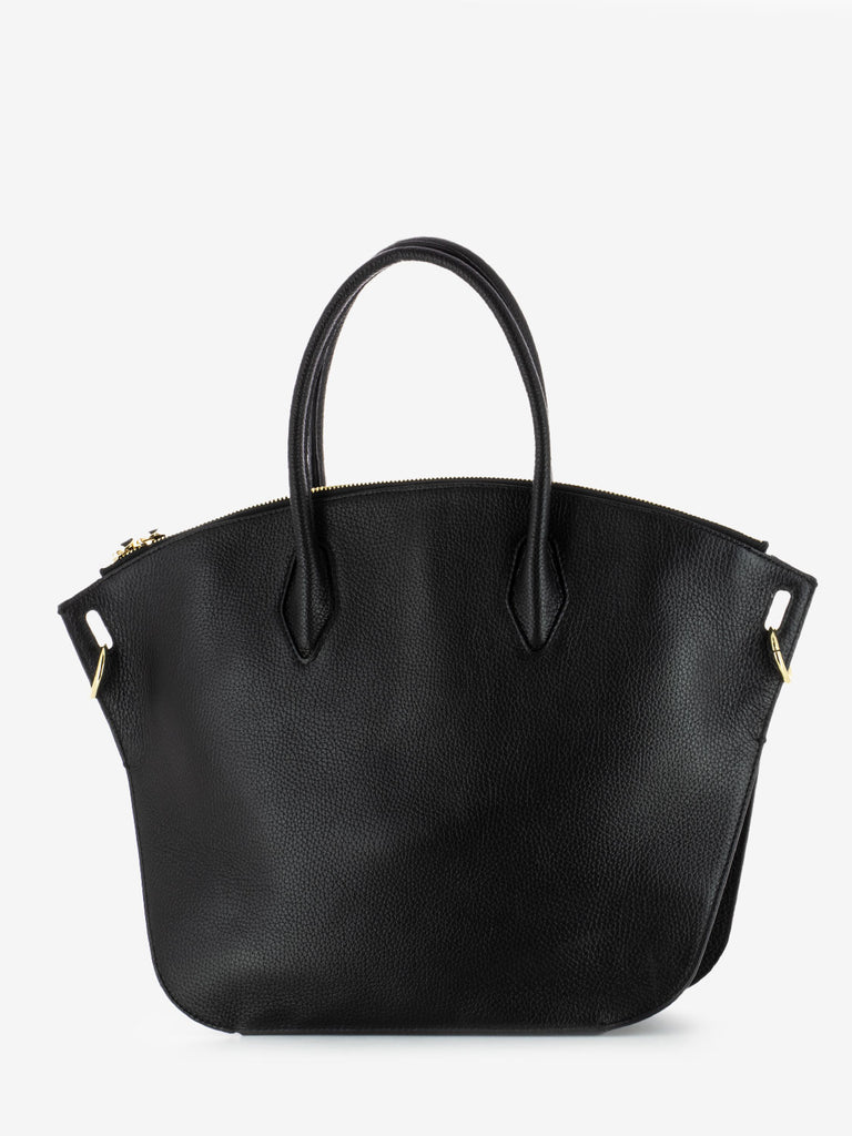 COCCINELLE - Handbag pelle grained noir