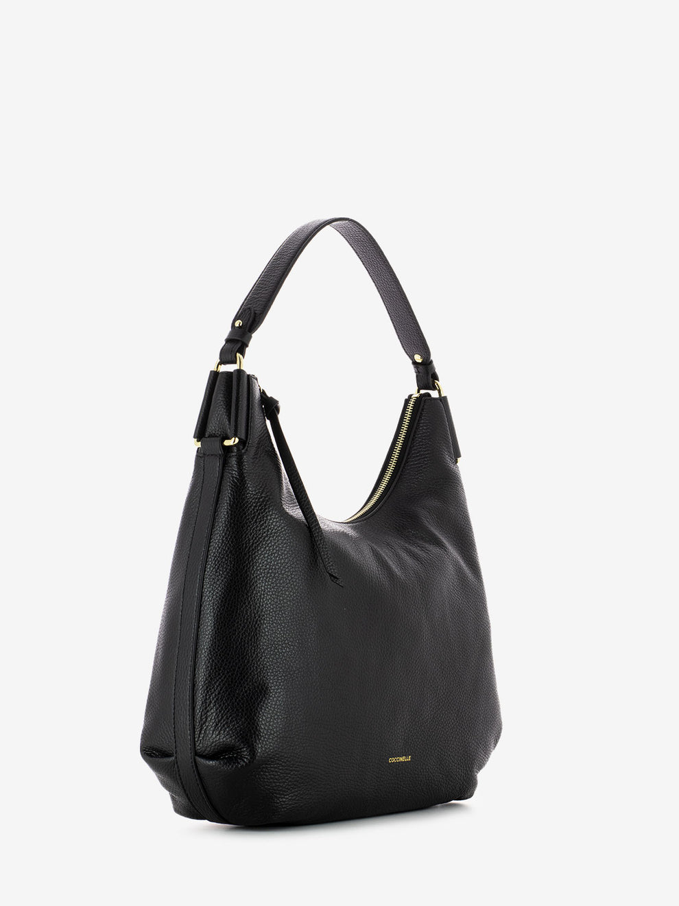Handbag Rebekka grained leather noir