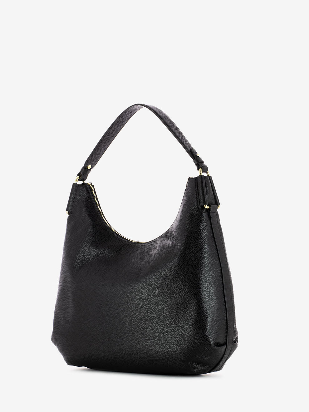 Handbag Rebekka grained leather noir