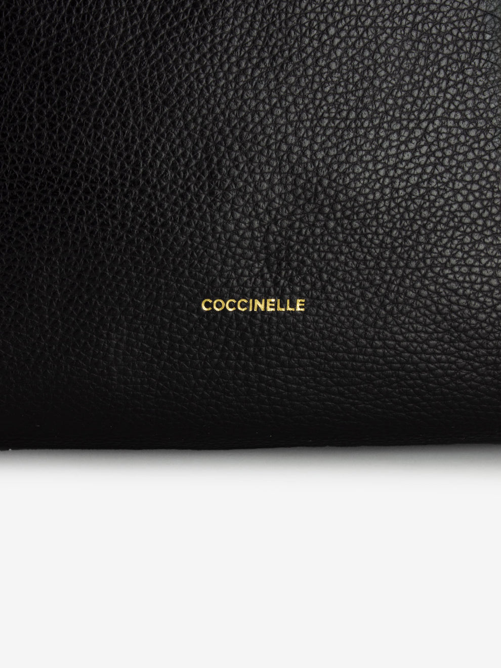 Handbag Rebekka grained leather noir