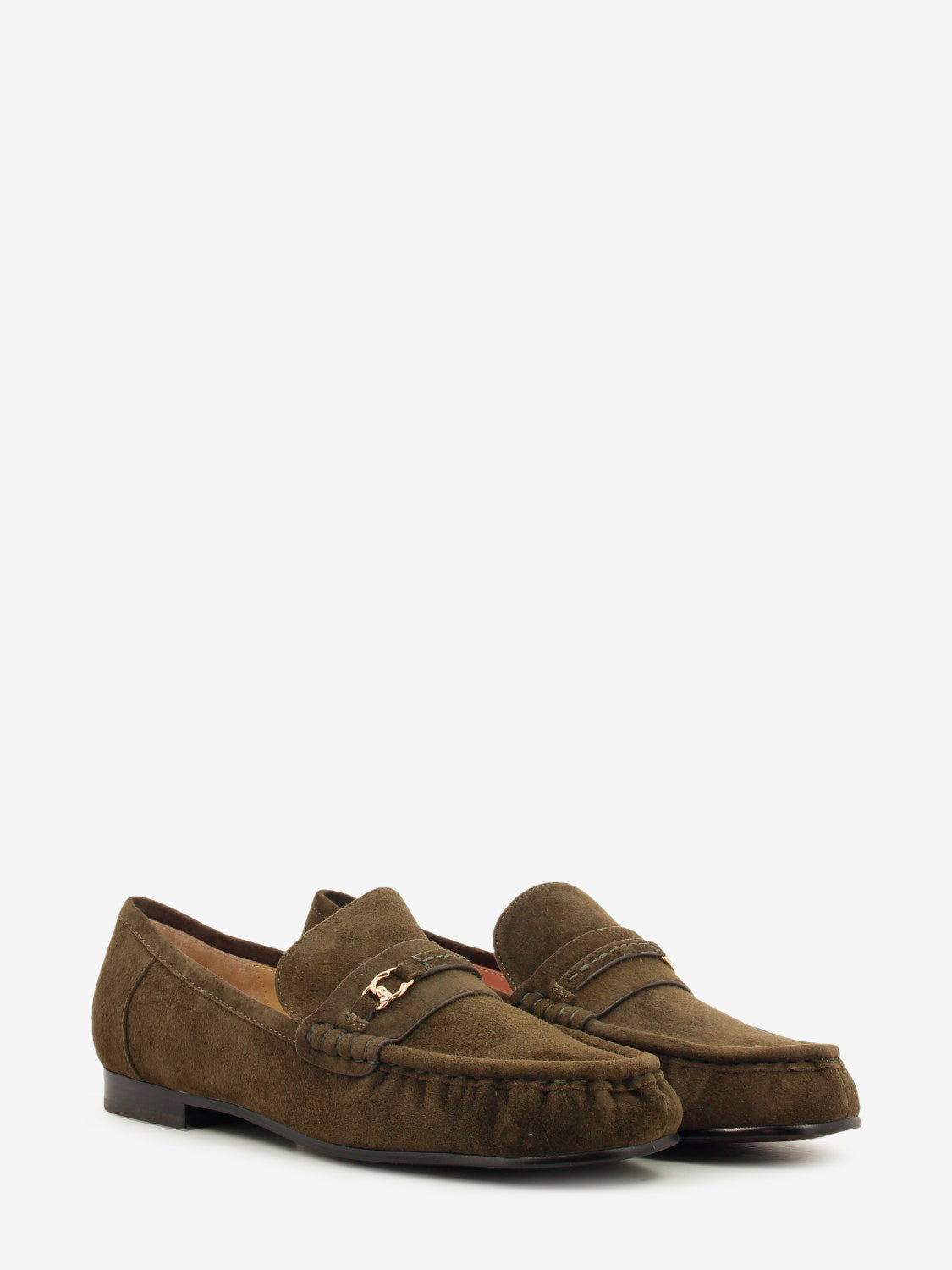 Loafer suede leather fango