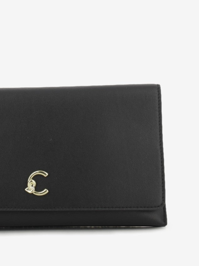 Mini bag smooth leather noir