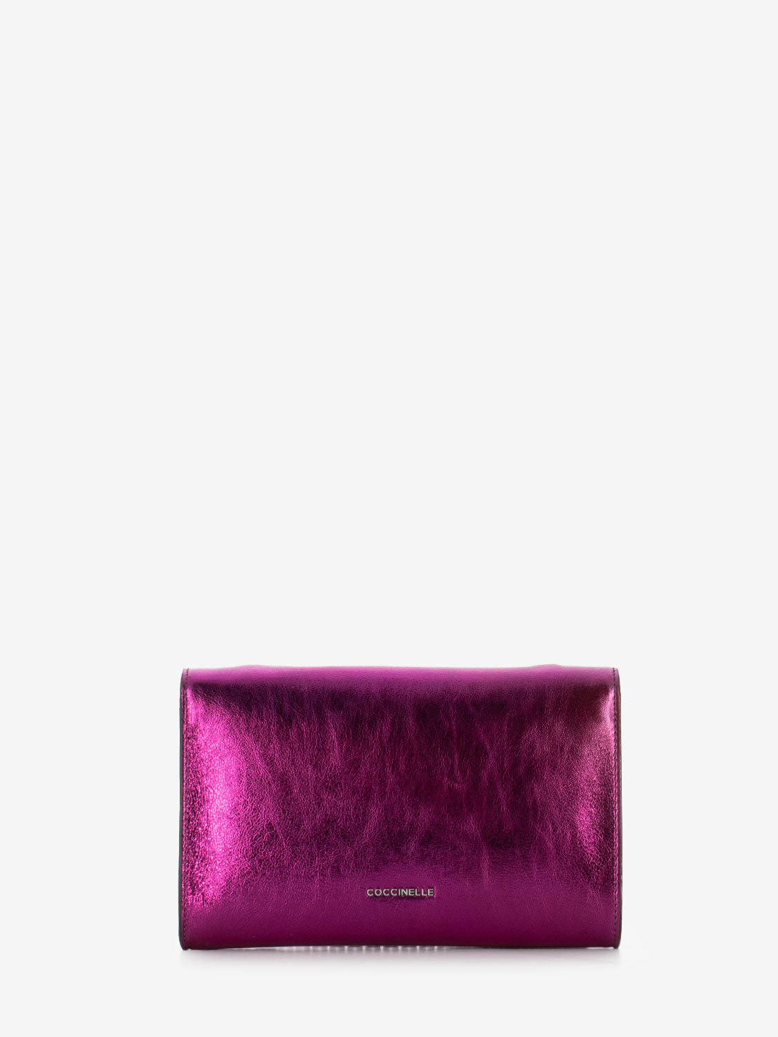 Pochette in pelle laminata sangria