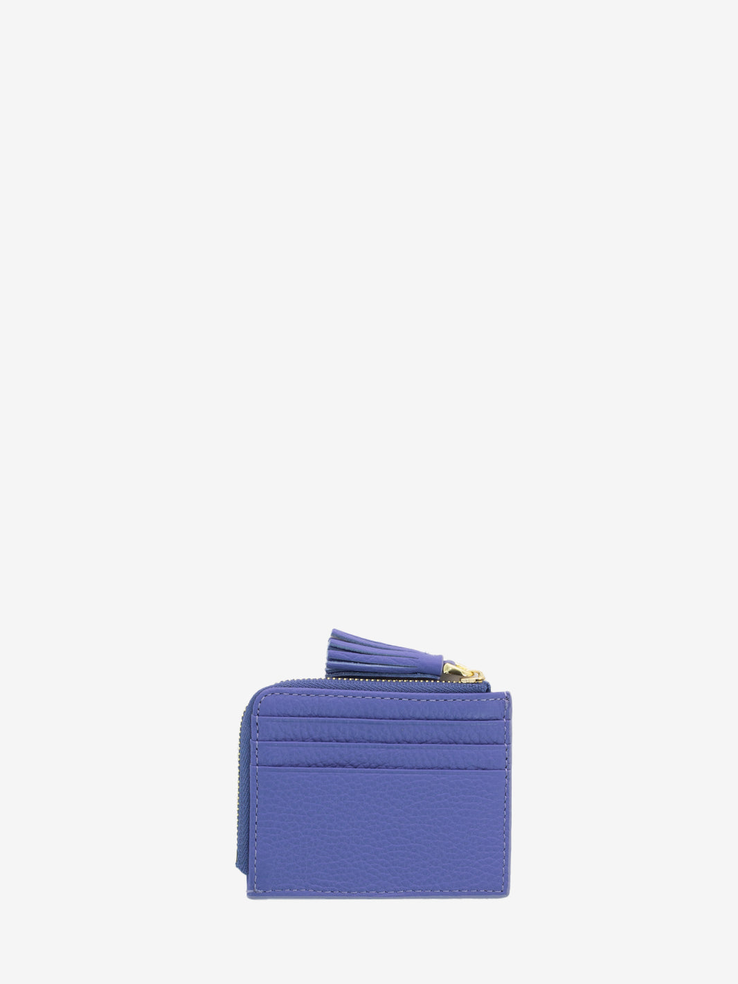 Porta carte in pelle martellata azul