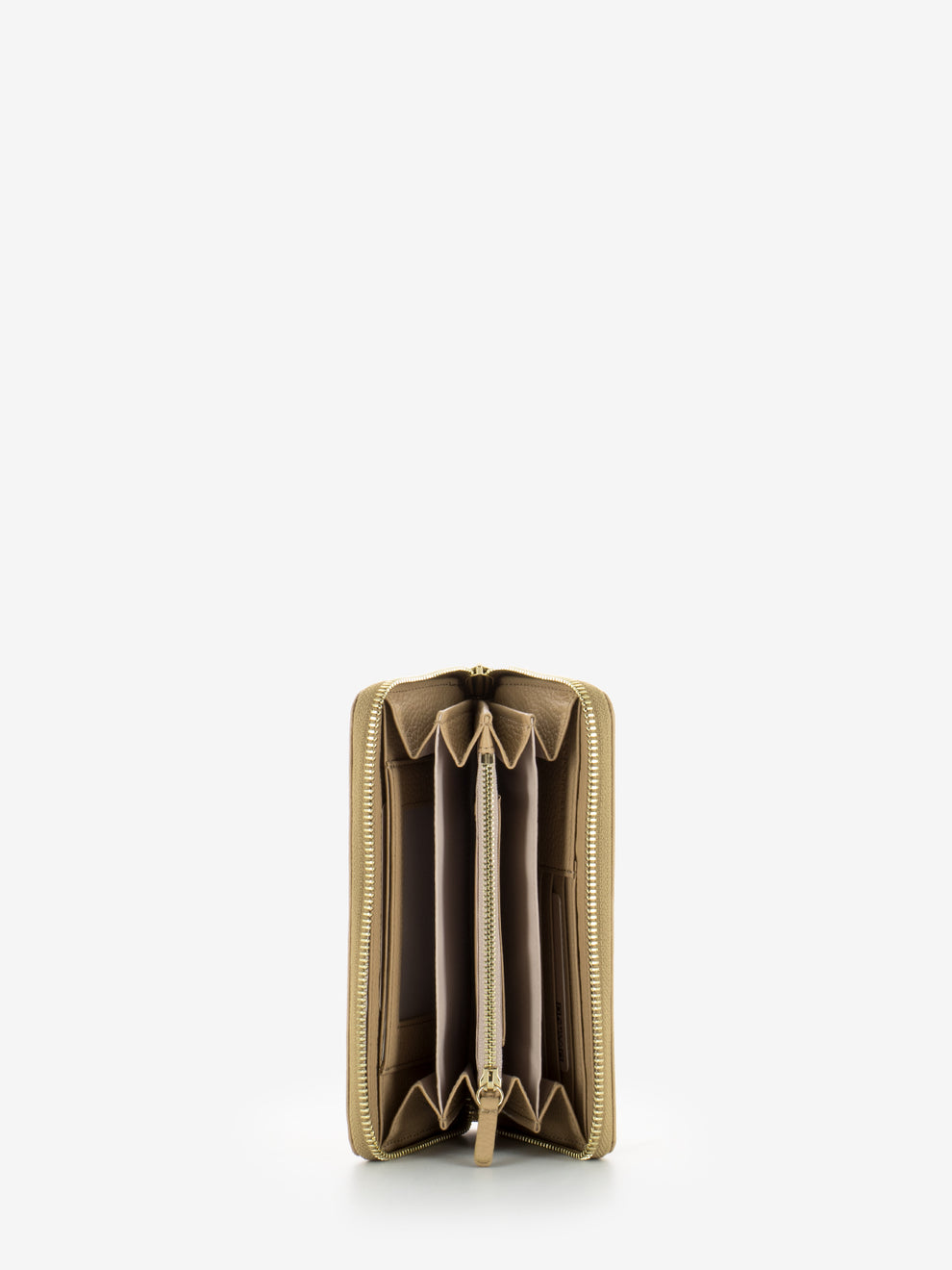 Portafoglio grained leather toasted