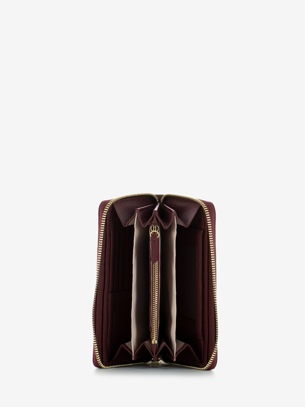 Portafoglio grande zip around leather ribes