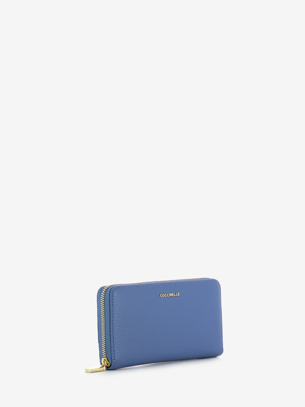 Portafoglio in pelle martellata azul