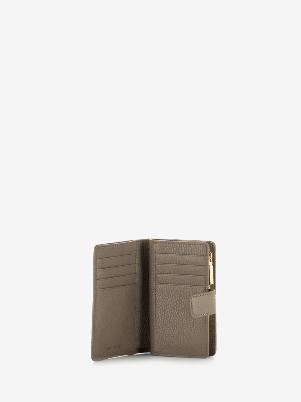 Warm Taupe Leather Medium Wallet