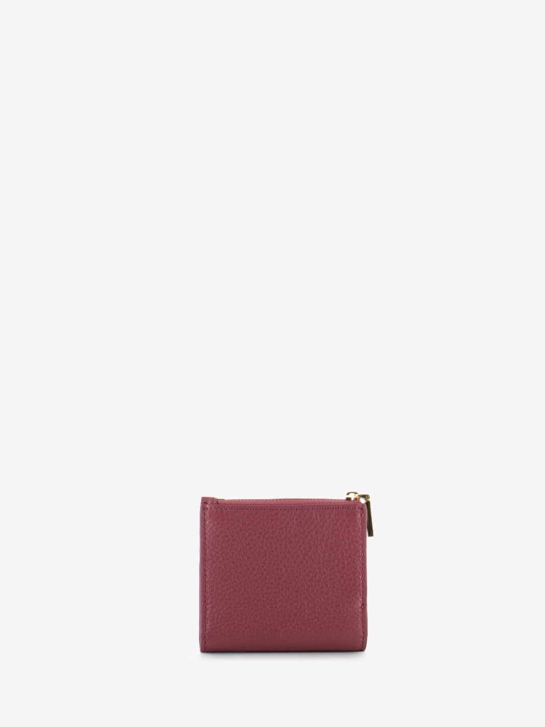 Portafoglio piccolo in pelle martellata rosa