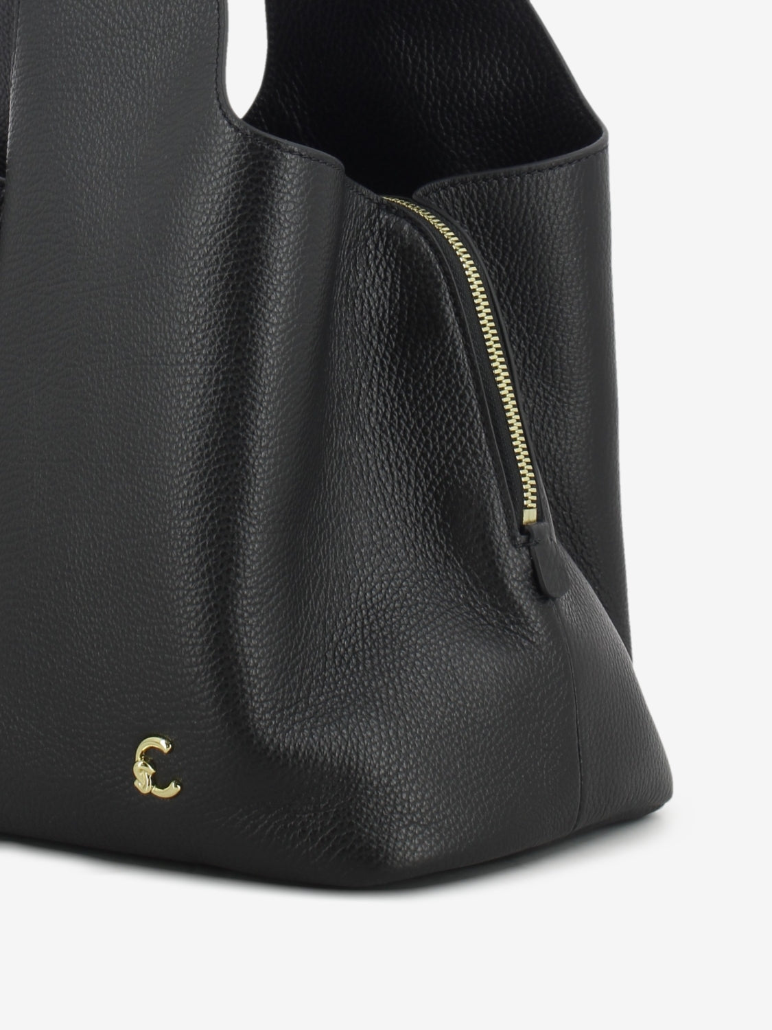 HANDBAG GRAINED LEATHER BLACK E1VOF110101_001