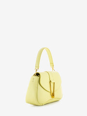 COCCINELLE - Tracolla grained leather lime wash