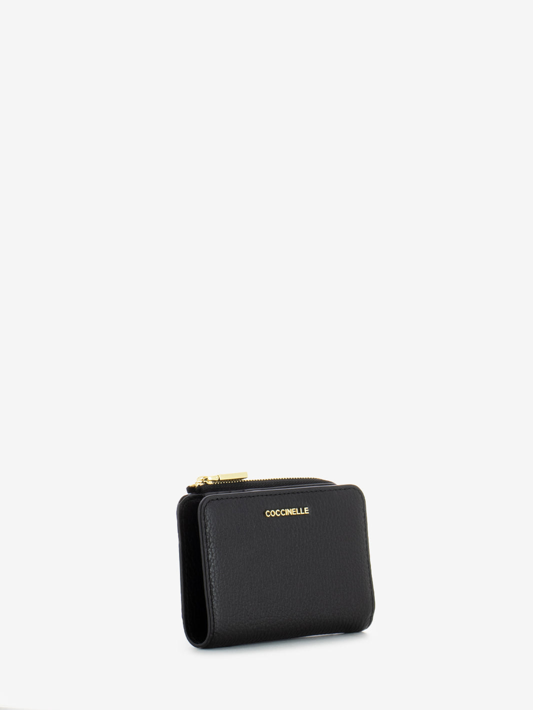 Wallet grained leather / noir