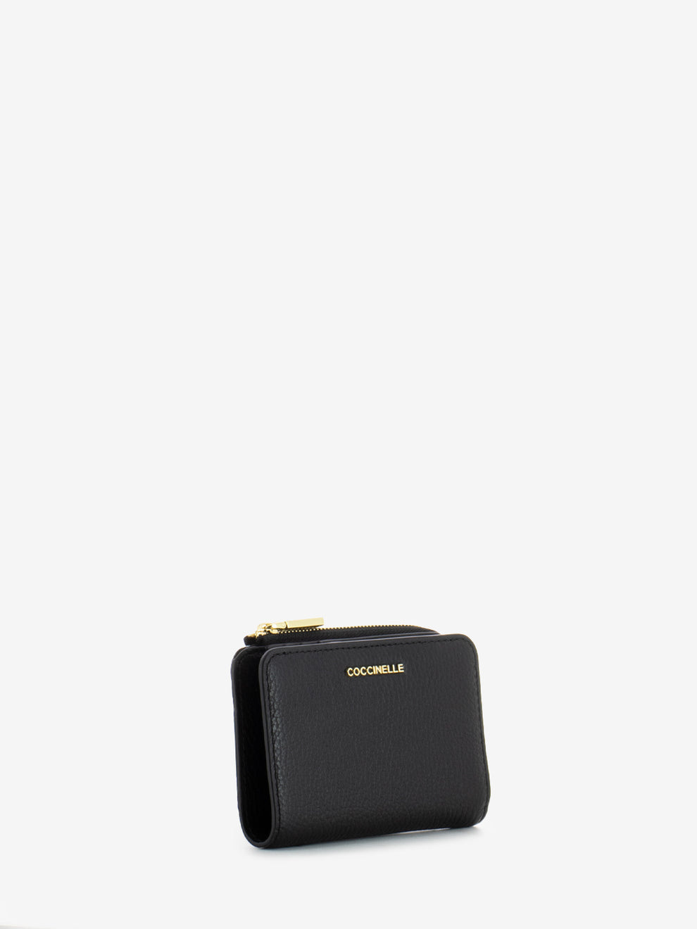 Wallet grained leather / noir