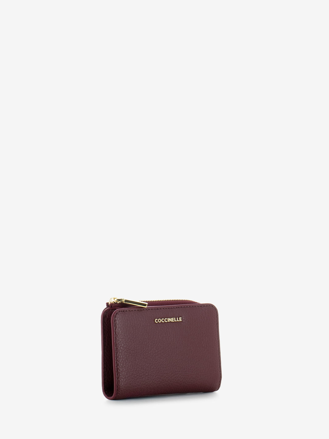 Wallet grained leather ribes