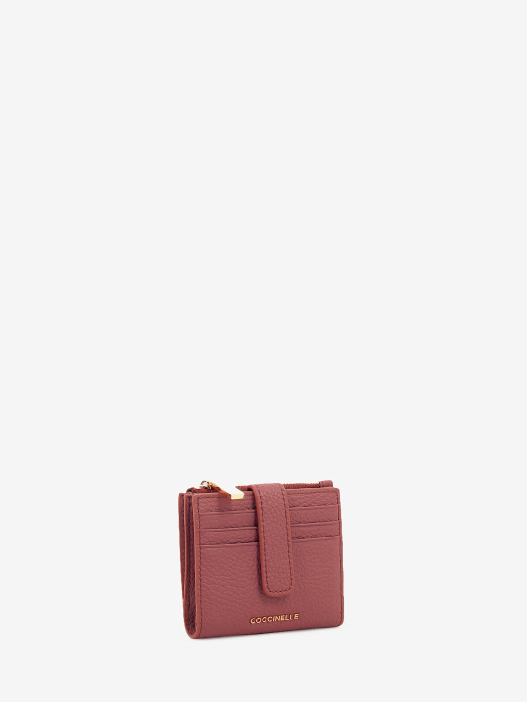 Wallet grained leather winter rose