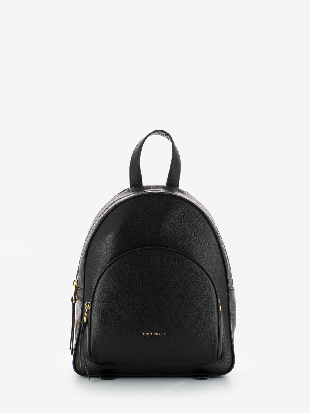Zaino grained leather medium noir