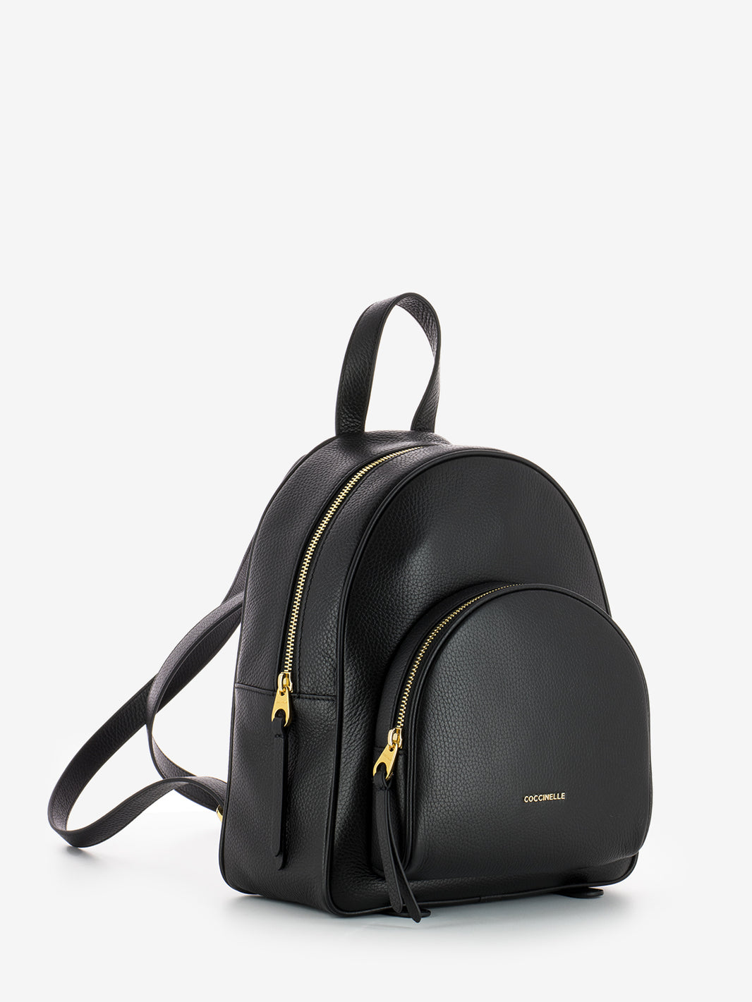 Zaino grained leather medium noir
