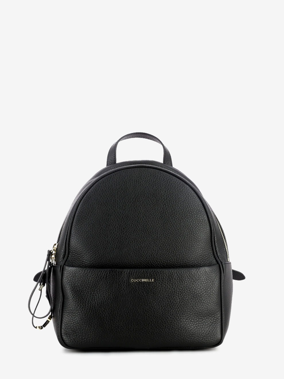 Coccinelle - Black tumbled leather backpack