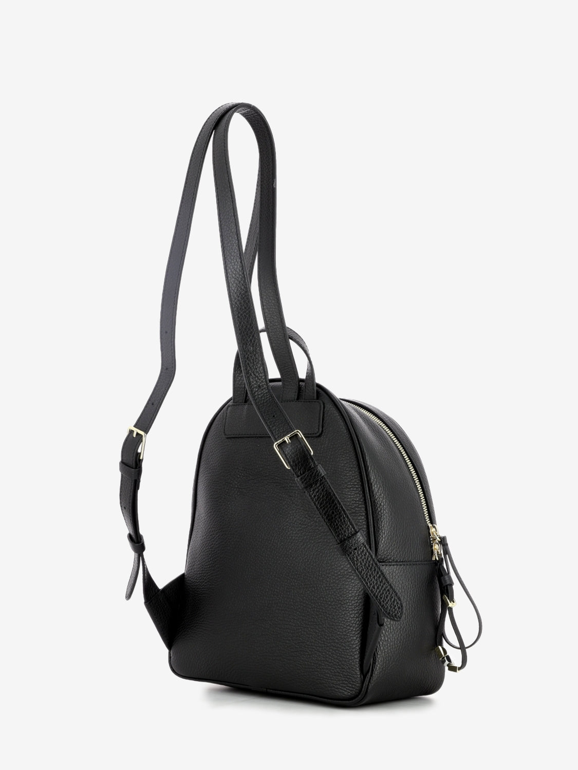 coccinelle mini backpack Coccinelle - Black tumbled leather backpack
