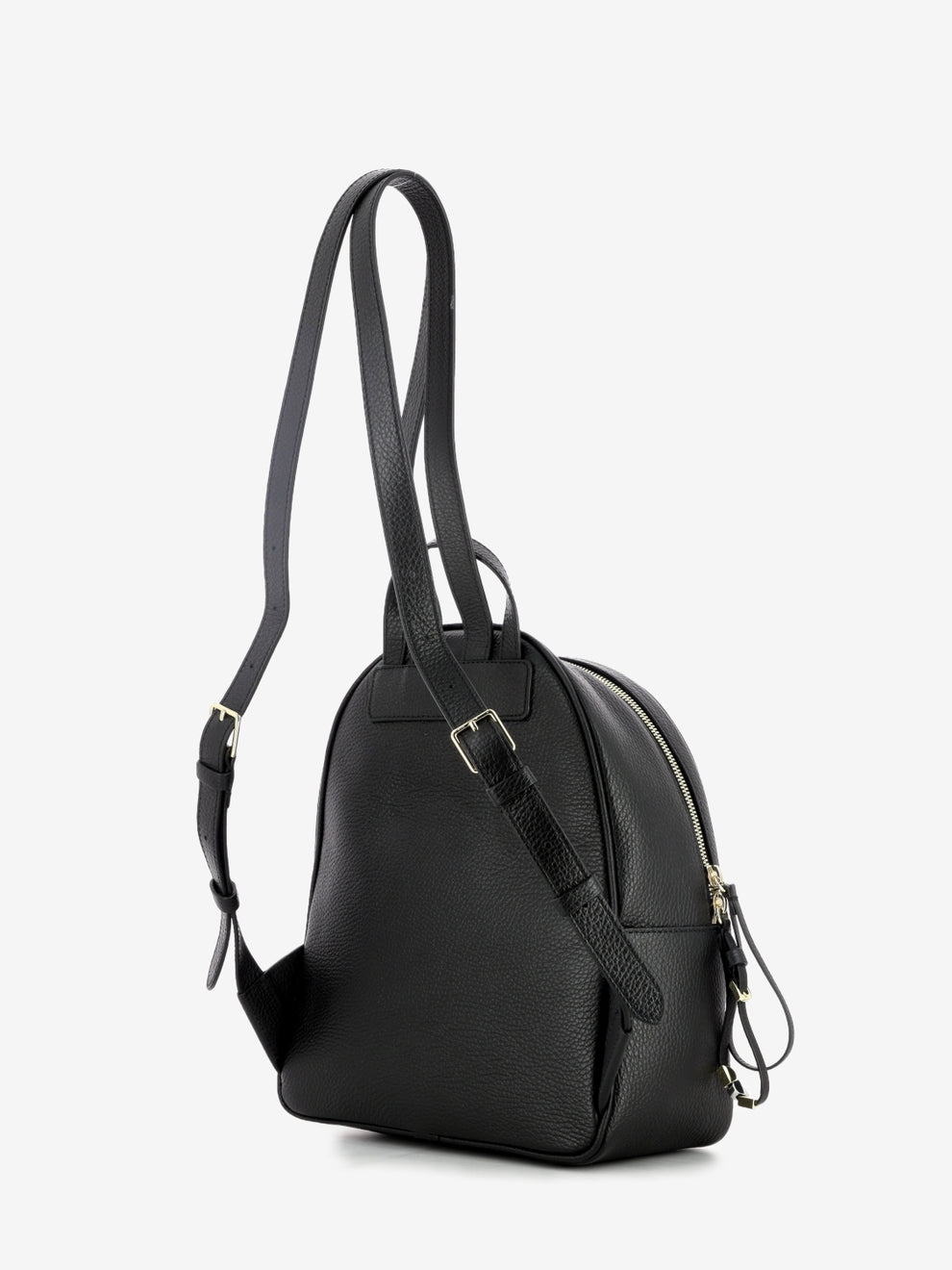 coccinelle clementine leather backpack Coccinelle - Black tumbled leather backpack