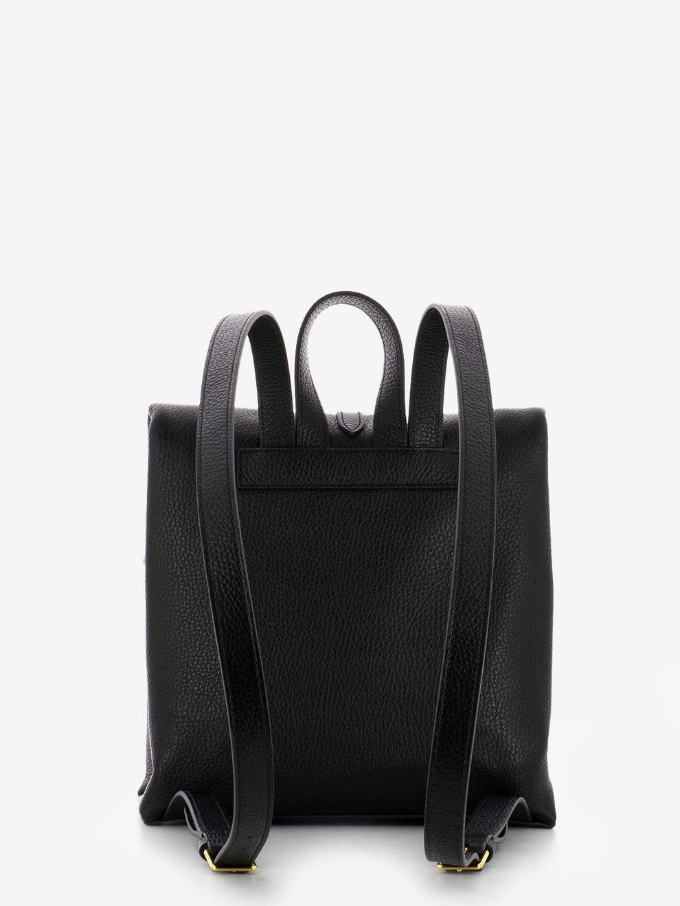 Zaino piccolo grained leather noir