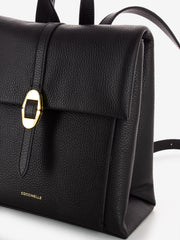 COCCINELLE - Zaino piccolo grained leather noir