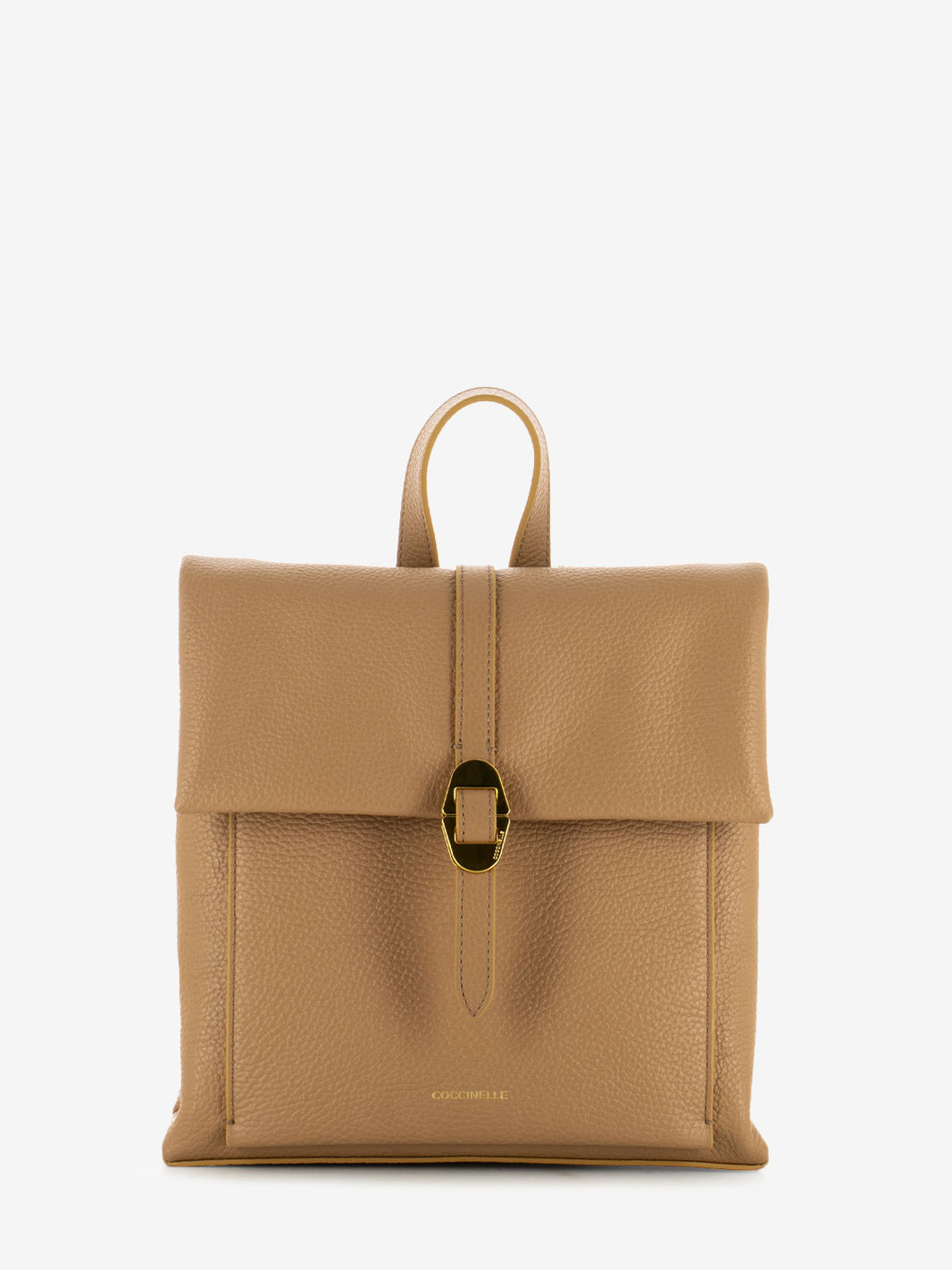 Small backpack grained leather skin