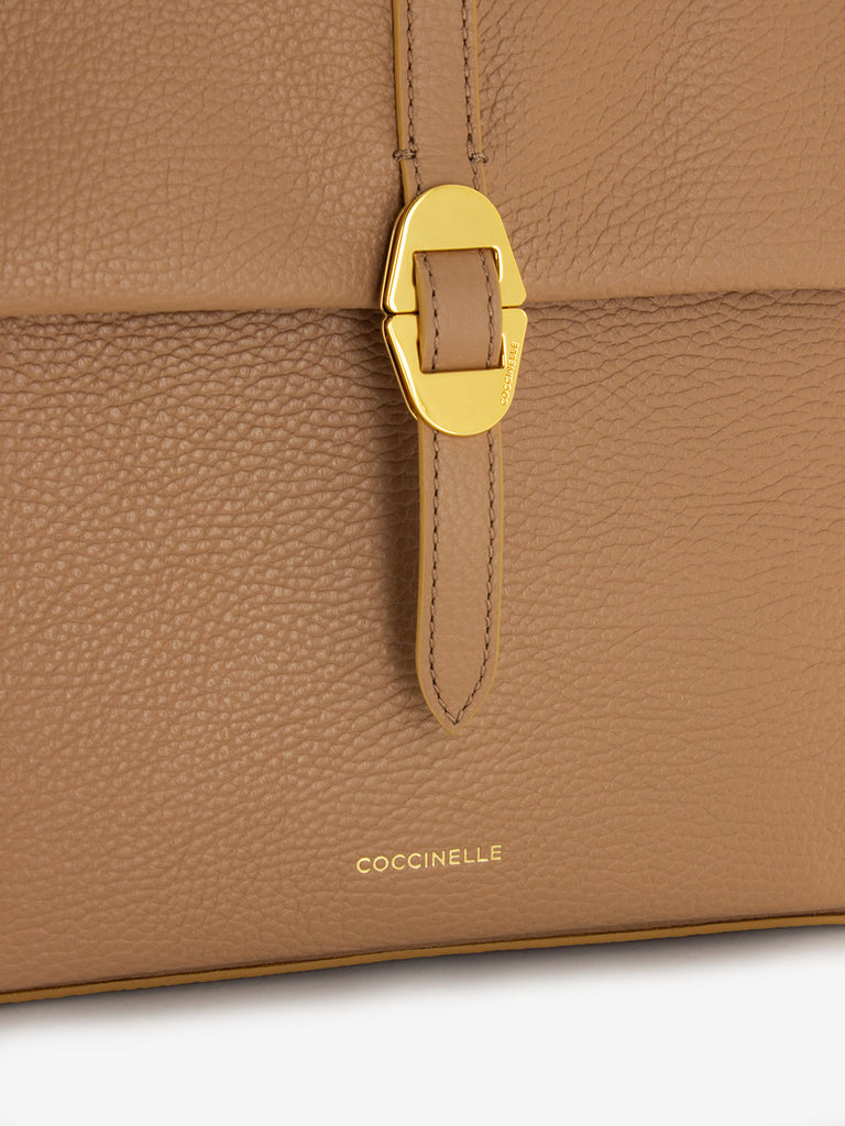 COCCINELLE - Zaino piccolo grained leather skin