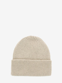 Ivory white merino wool hat