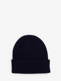 Navy blue merino wool hat