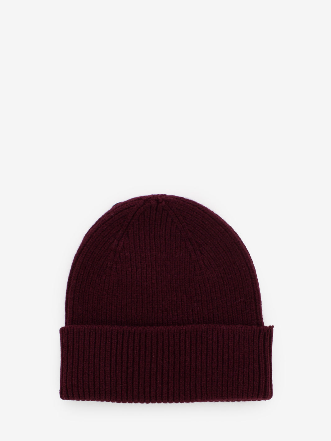 Merino wool hat oxblood red