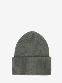 Berretto merino wool dusty olive