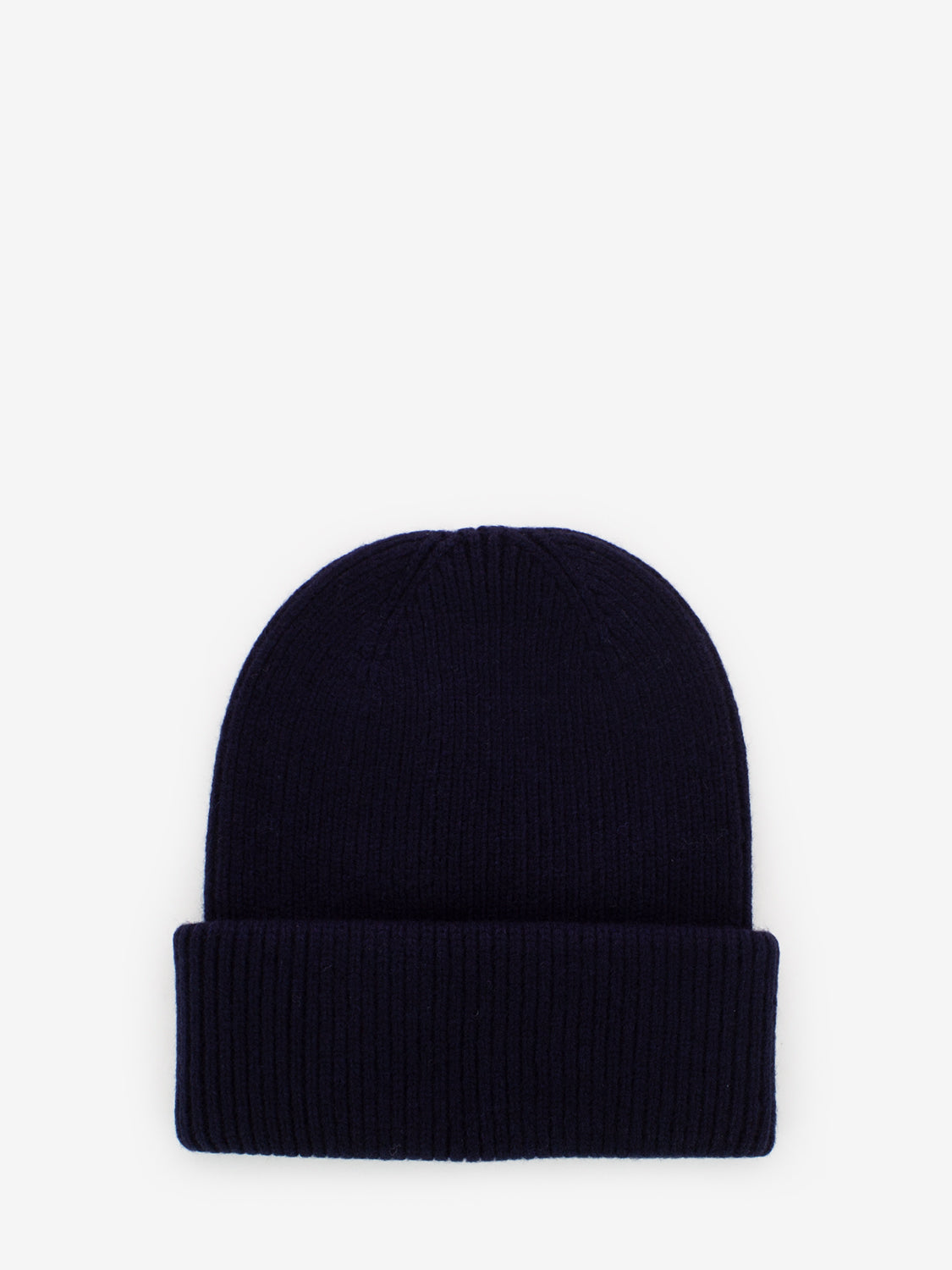 Berretto merino wool navy blue