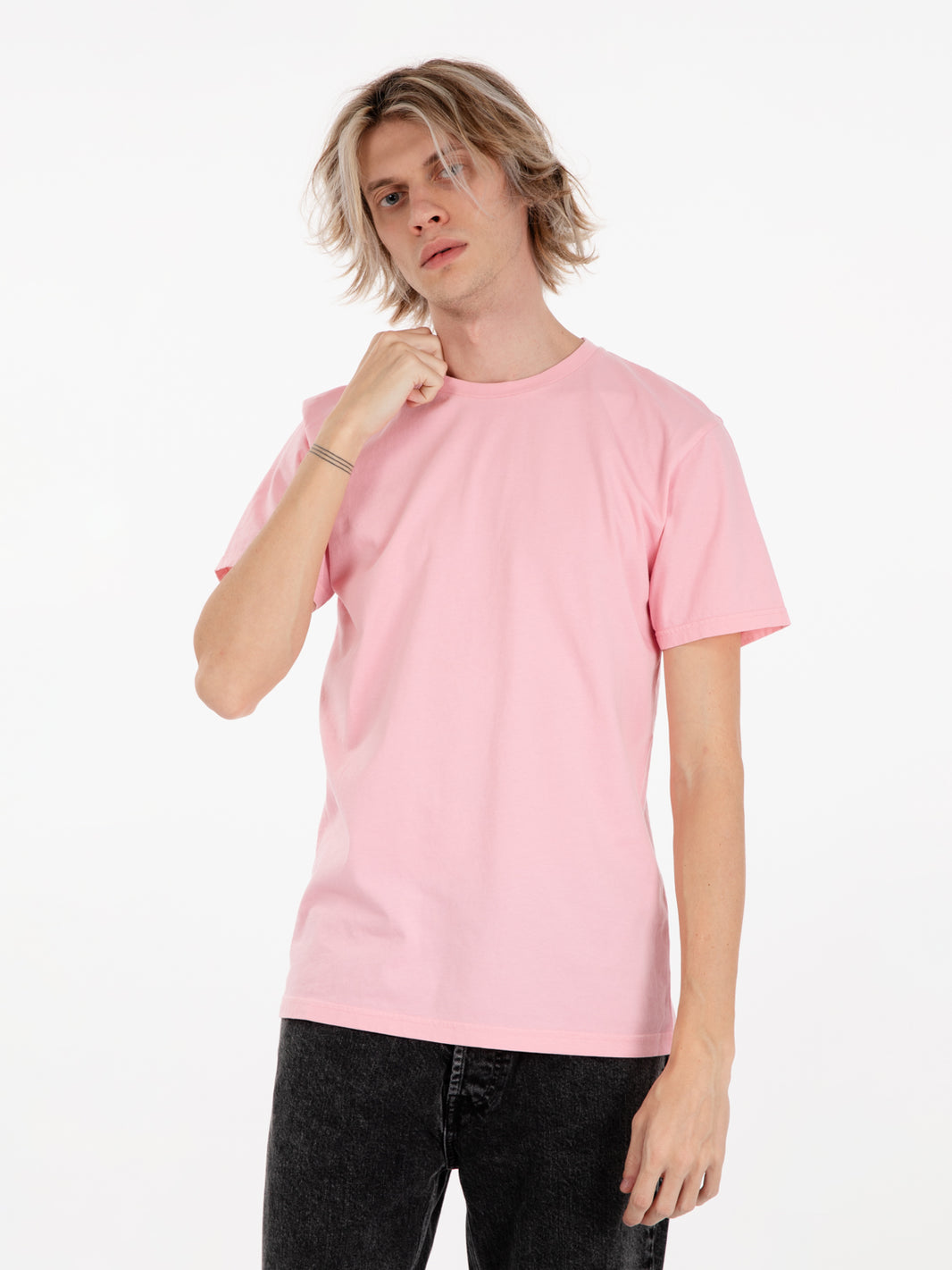 Classic organic tee flamingo pink