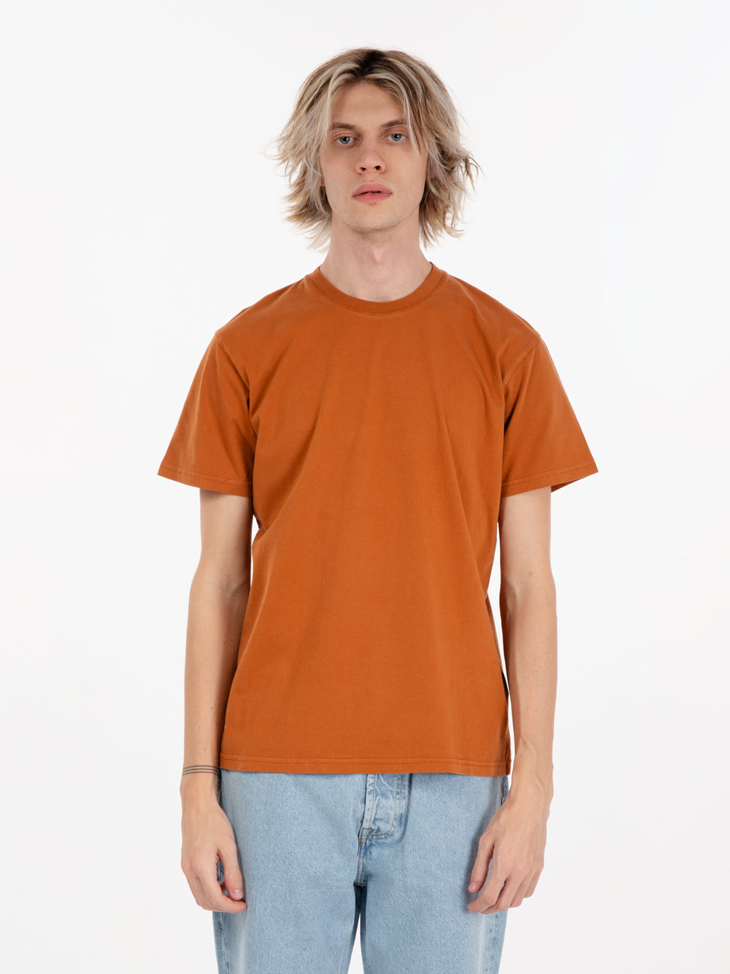 Classic organic tee ginger brown