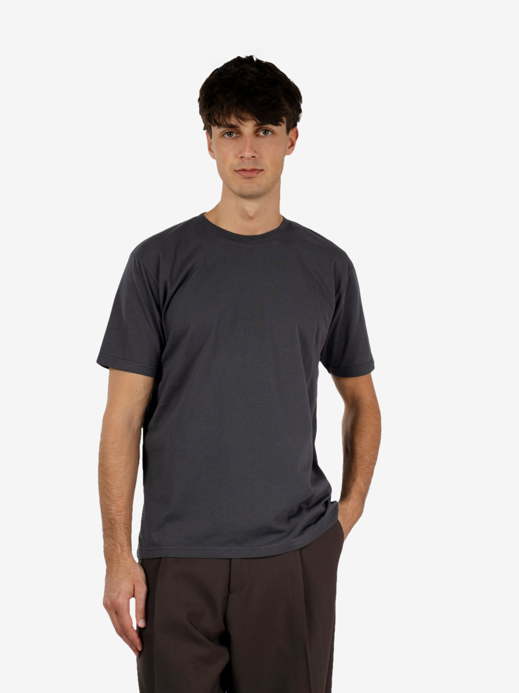 Classic organic tee lava grey