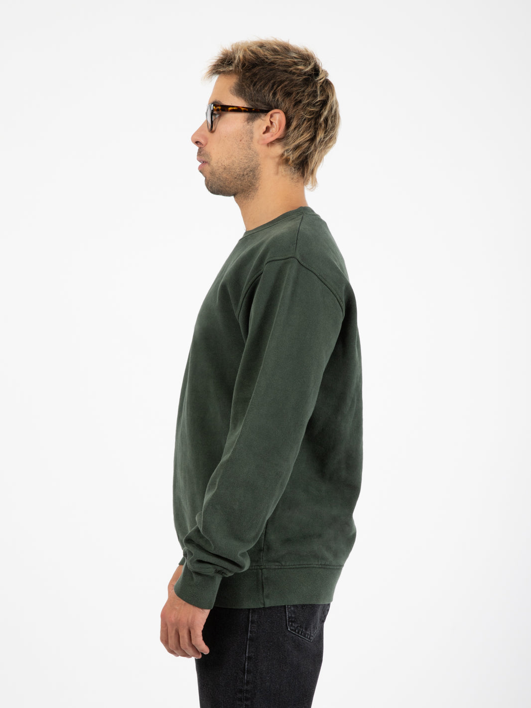Felpa Classic organic crew midnight forest