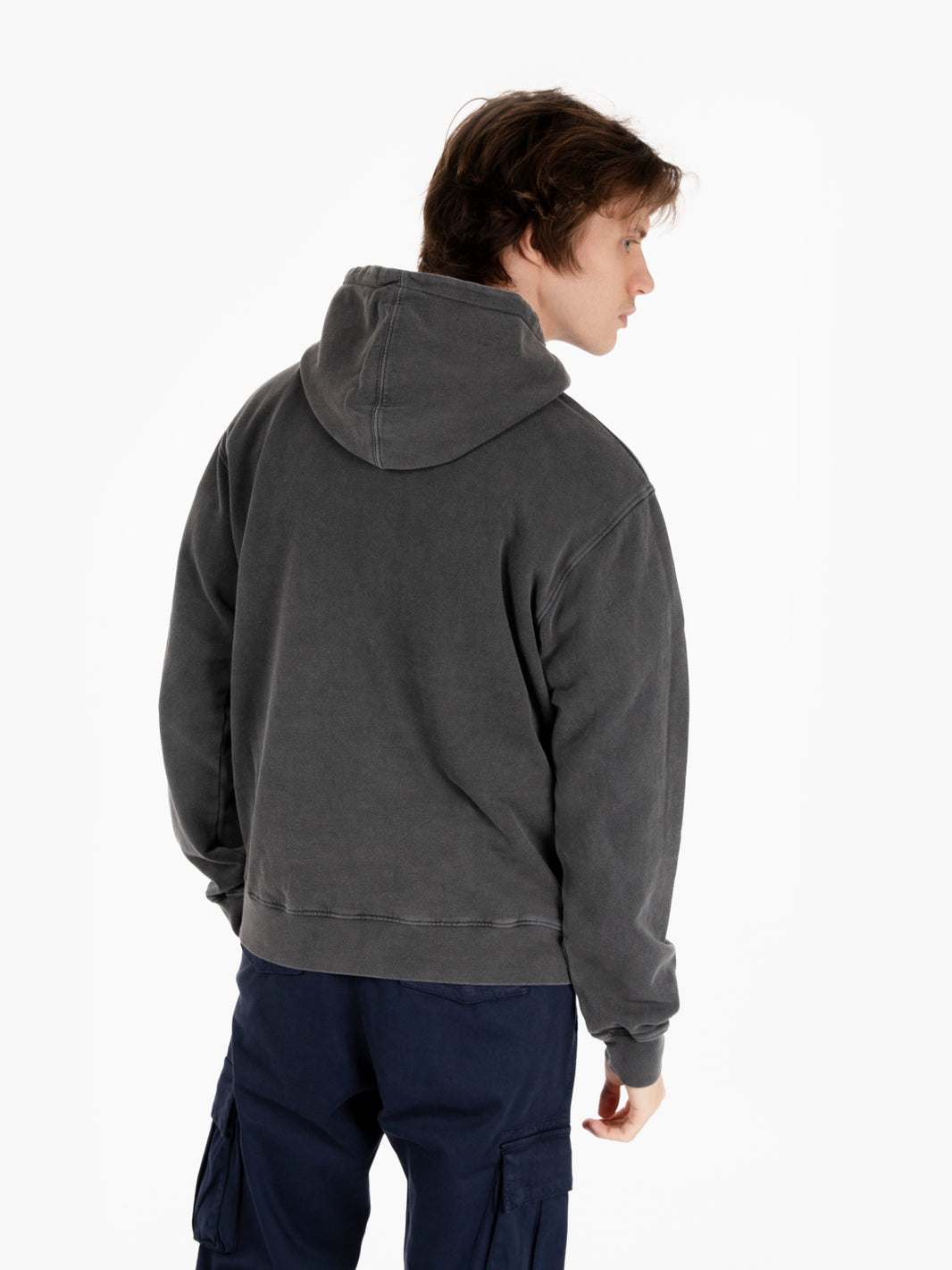 Felpa Classic Organic hood faded black