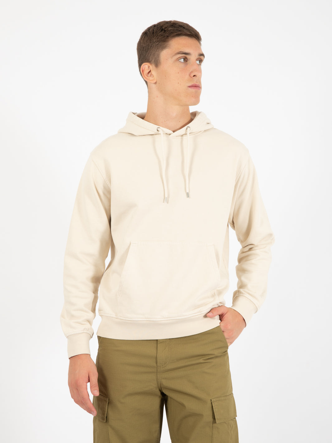 Felpa Classic Organic Hood ivory white