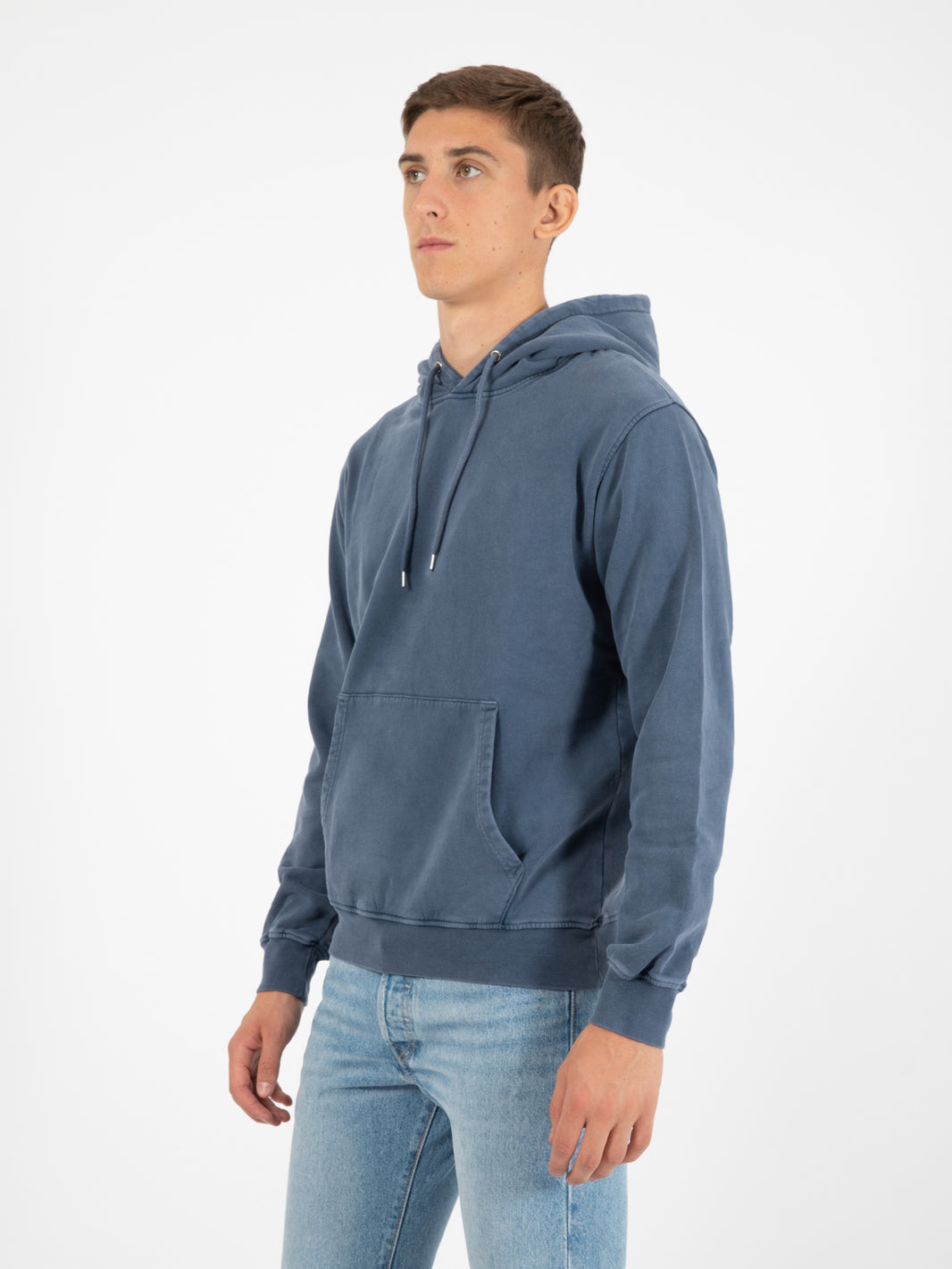 Felpa Classic Organic hood neptune blue