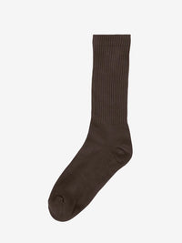 Organic Active Sock coffee brown