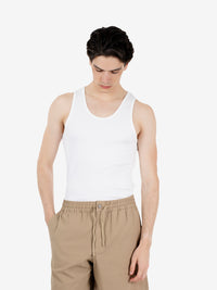 Organic rib tank optical white