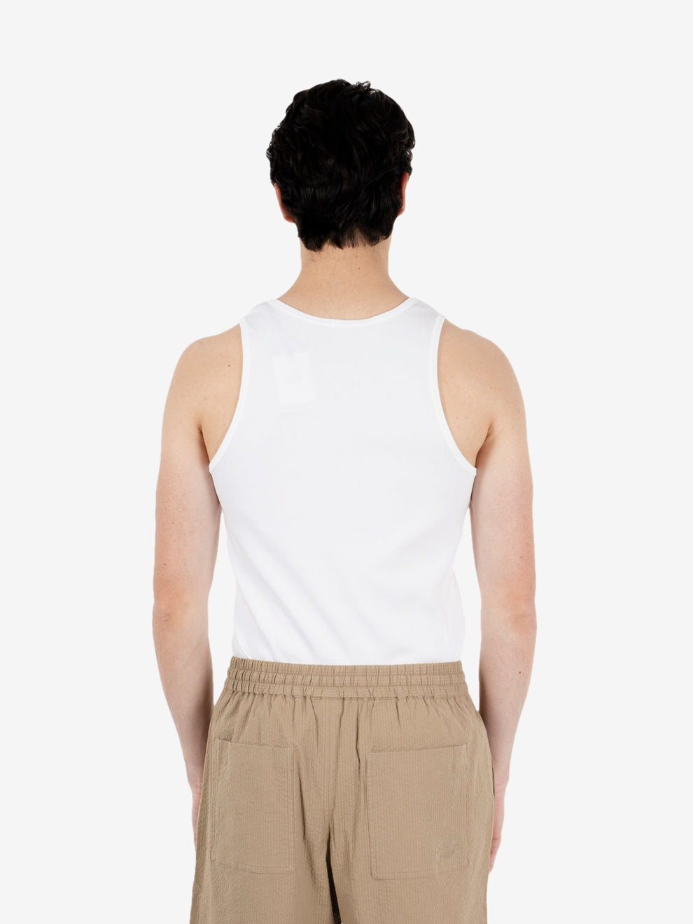 Organic rib tank optical white