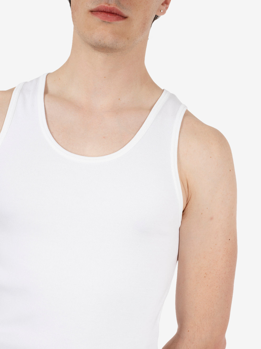 Organic rib tank optical white