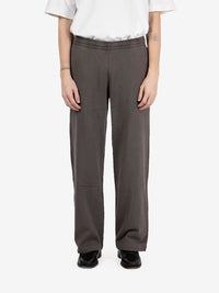 Organic straight leg sweatpants faded mud