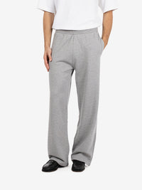 Organic straight leg sweatpants heather grey