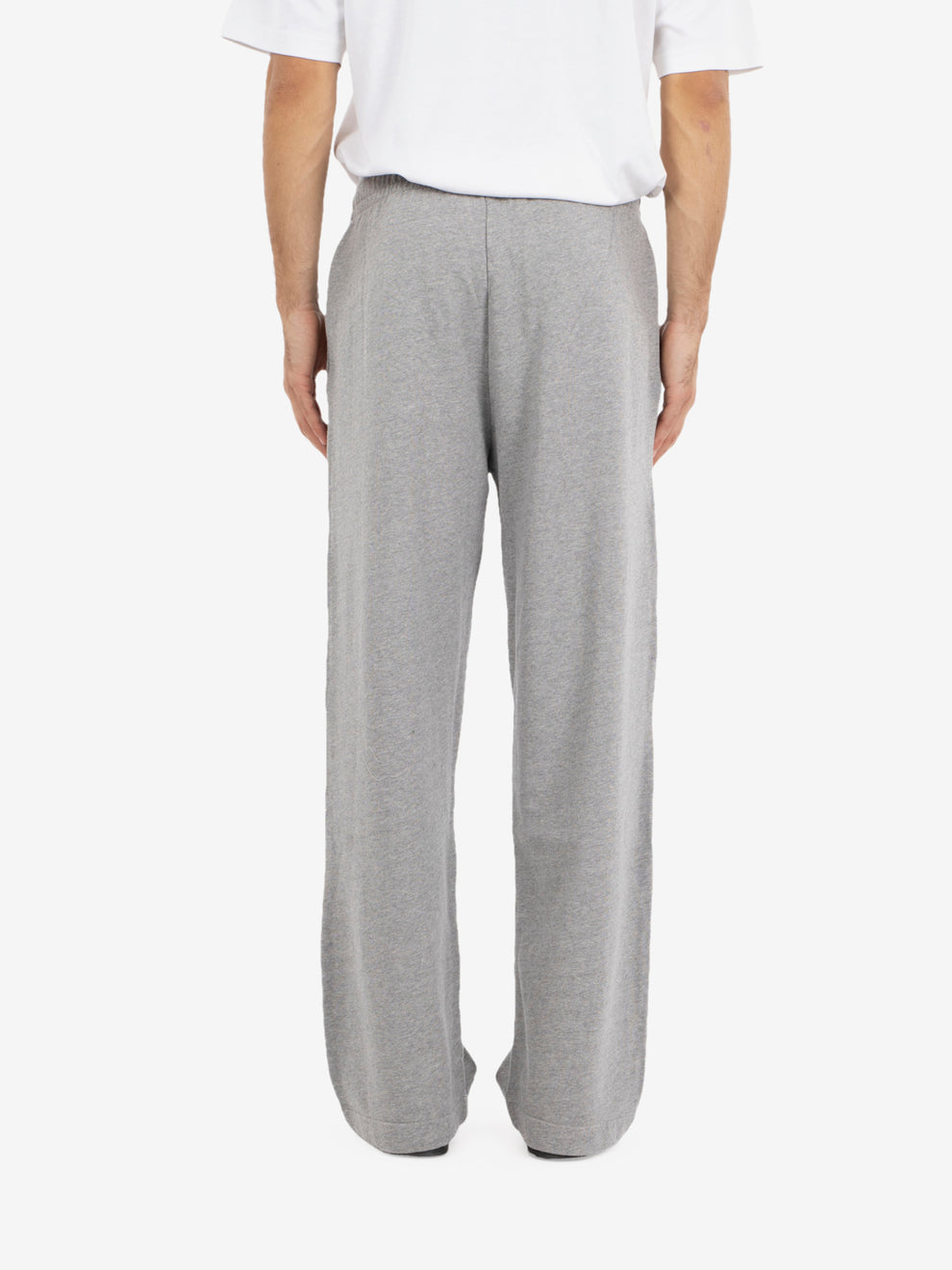 Organic straight leg sweatpants heather grey