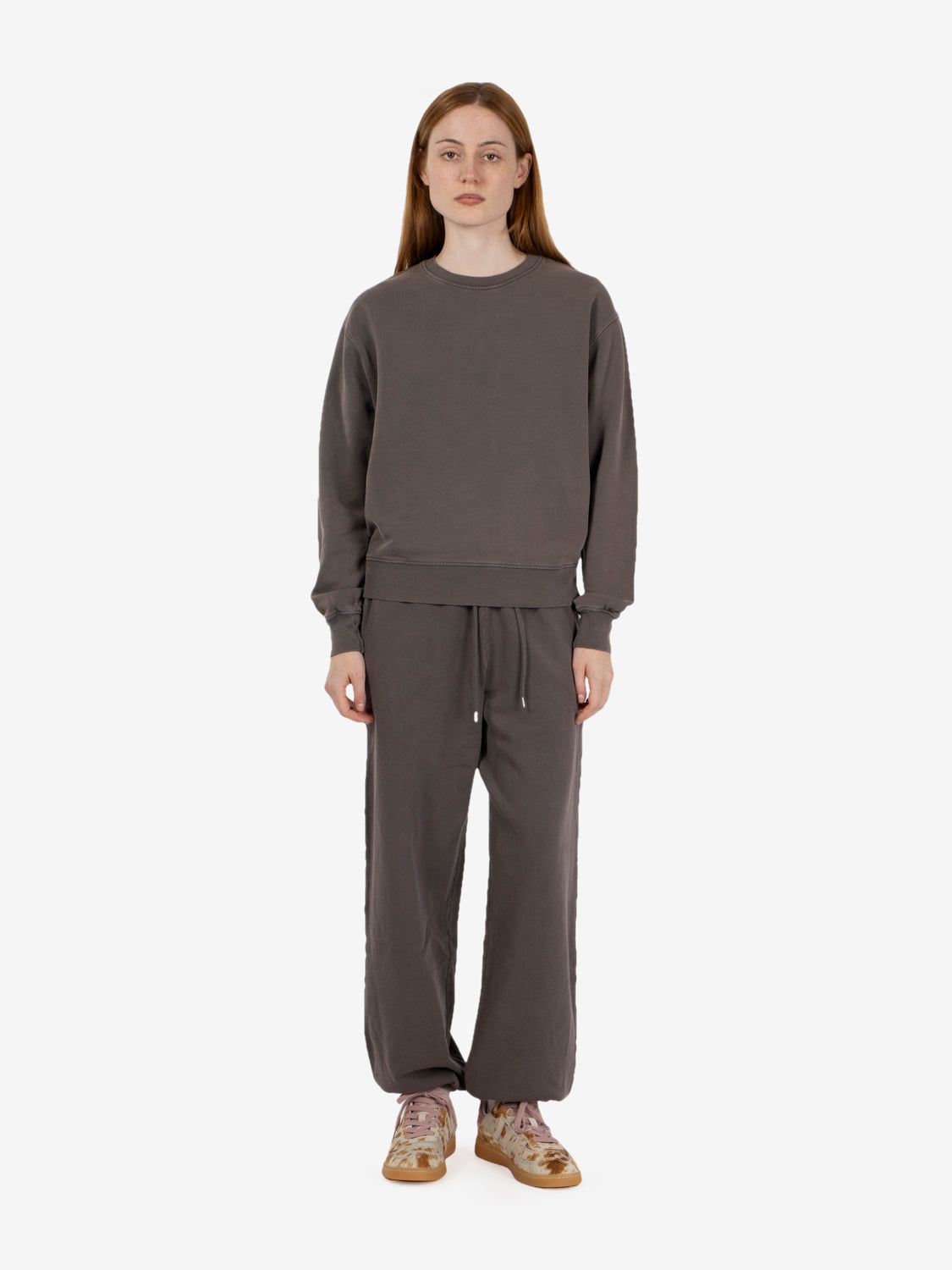 Organic sweatpants 2.0 faded mud